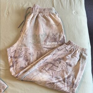 YoungLA mens Baggy Tree Camo Joggers